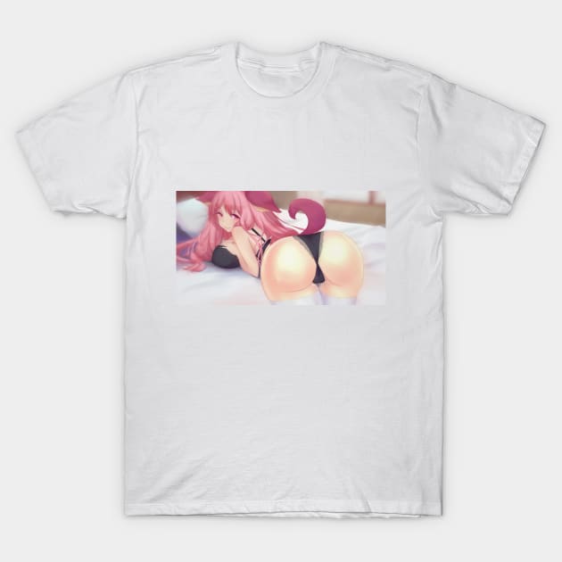 Cat anime girl T-Shirt by ponnyan